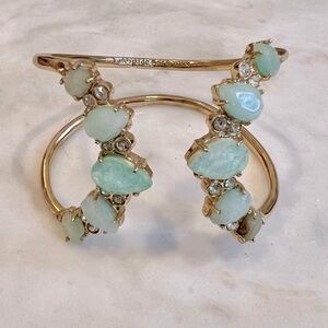 Kate Spade ♠️ Green & Gold Slip-On Bracelet